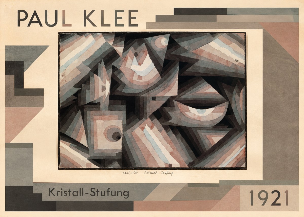 Paul Klee Kristall-stufung I No1 - Affiche