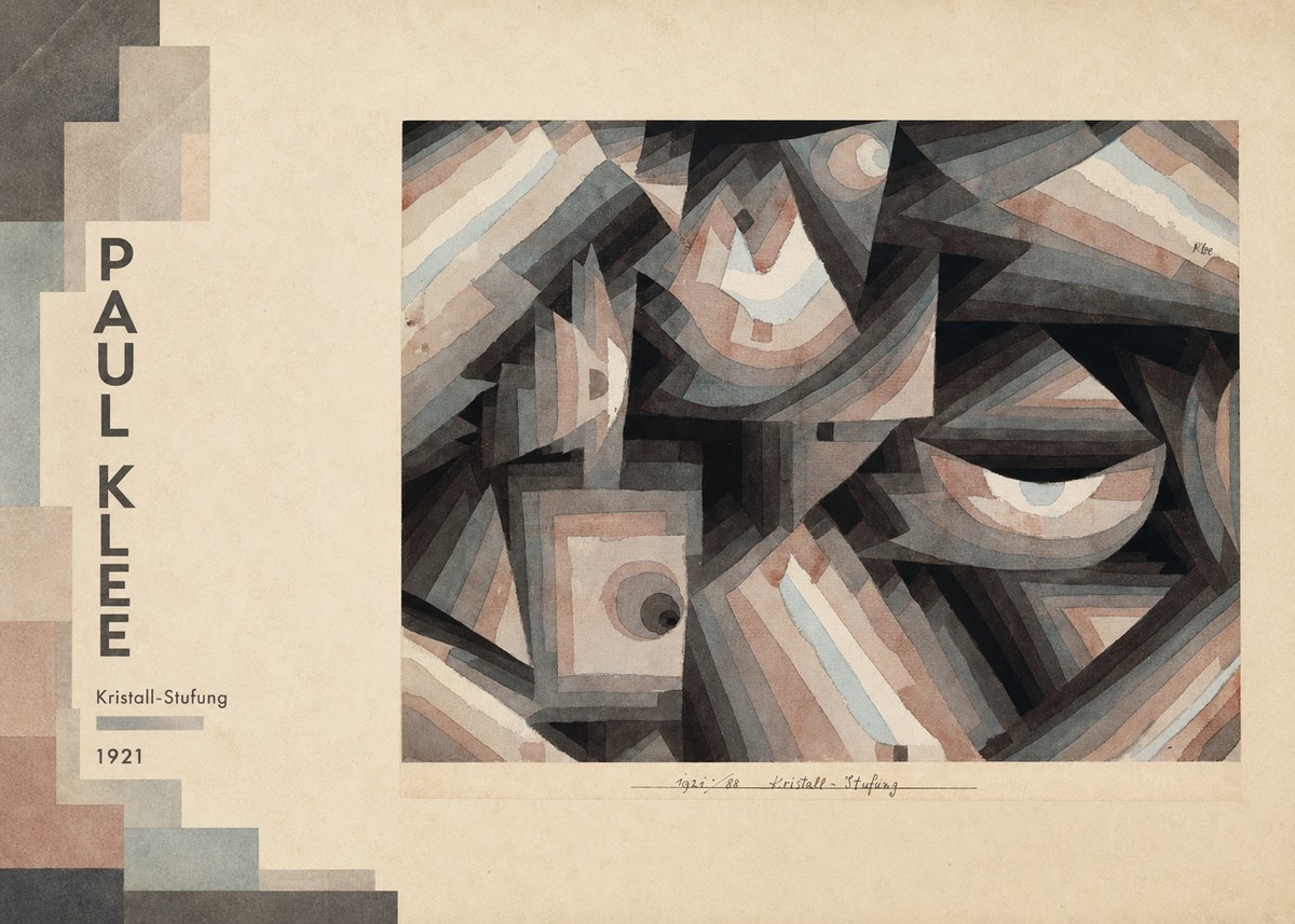 Paul Klee Kristall-stufung I No2 - Affiche