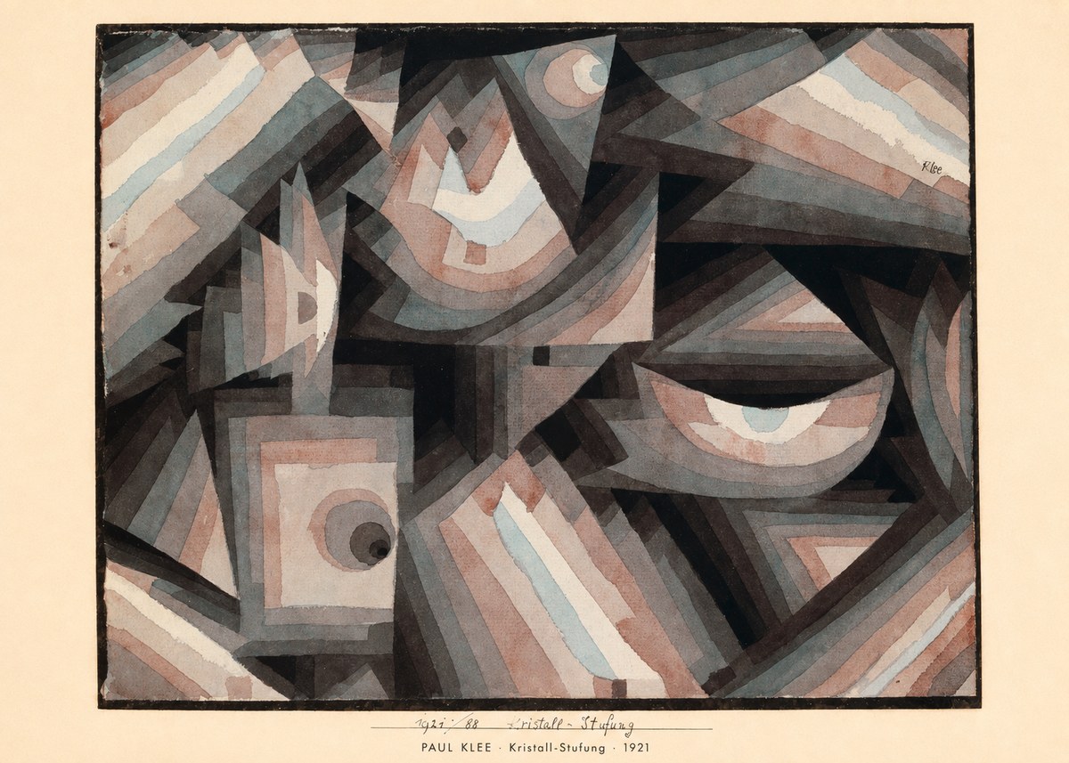 Paul Klee Kristall-stufung I No5 - Affiche