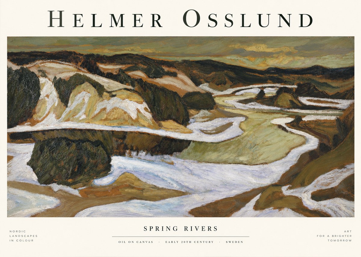 Helmer Osslund Spring Flood No2 - Affiche