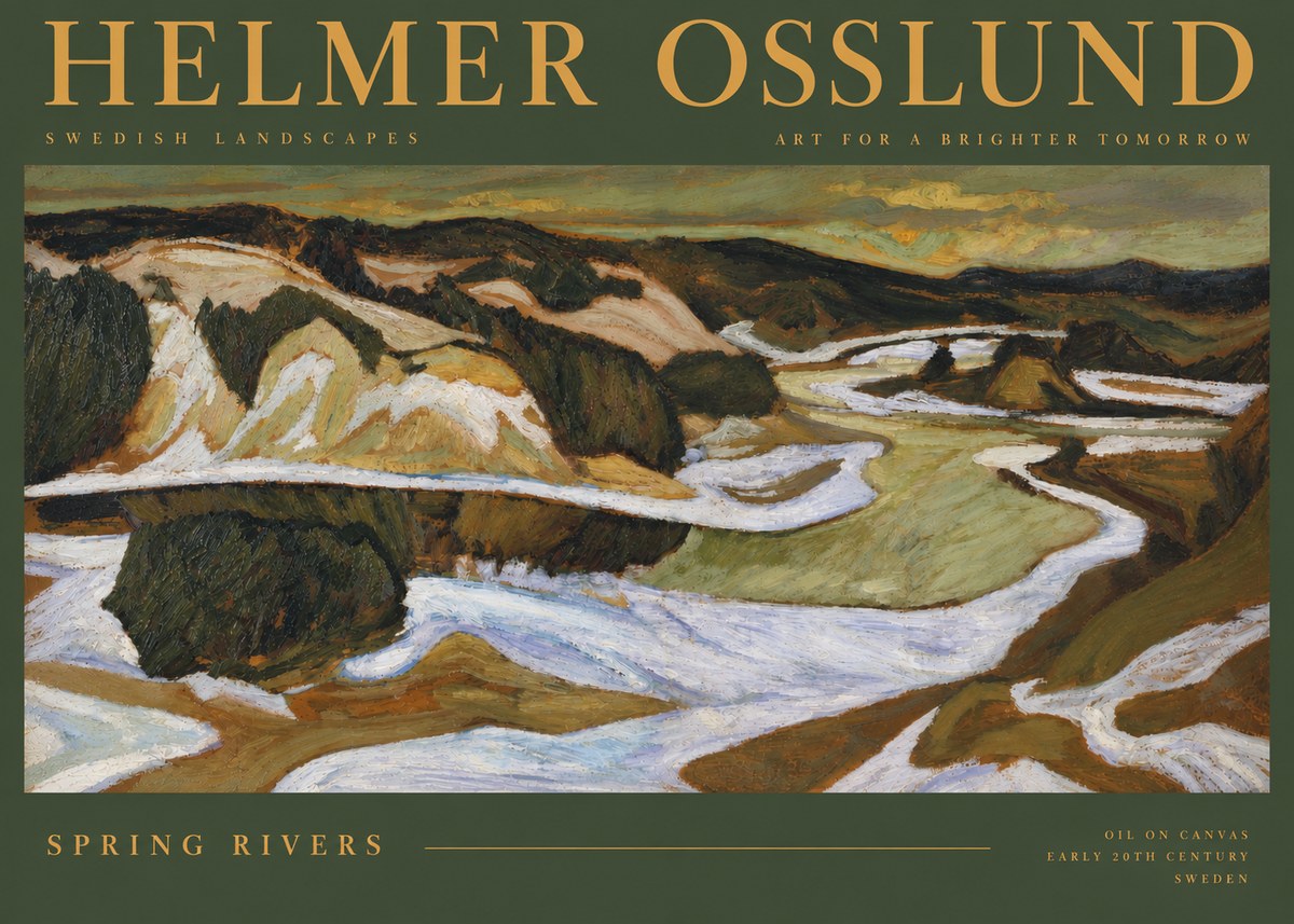 Helmer Osslund Spring Flood No4 - Affiche