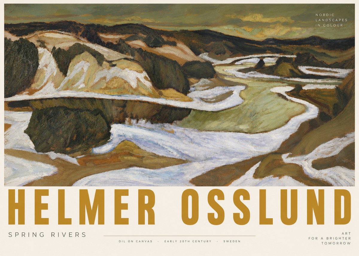 Helmer Osslund Spring Flood No6 - Affiche