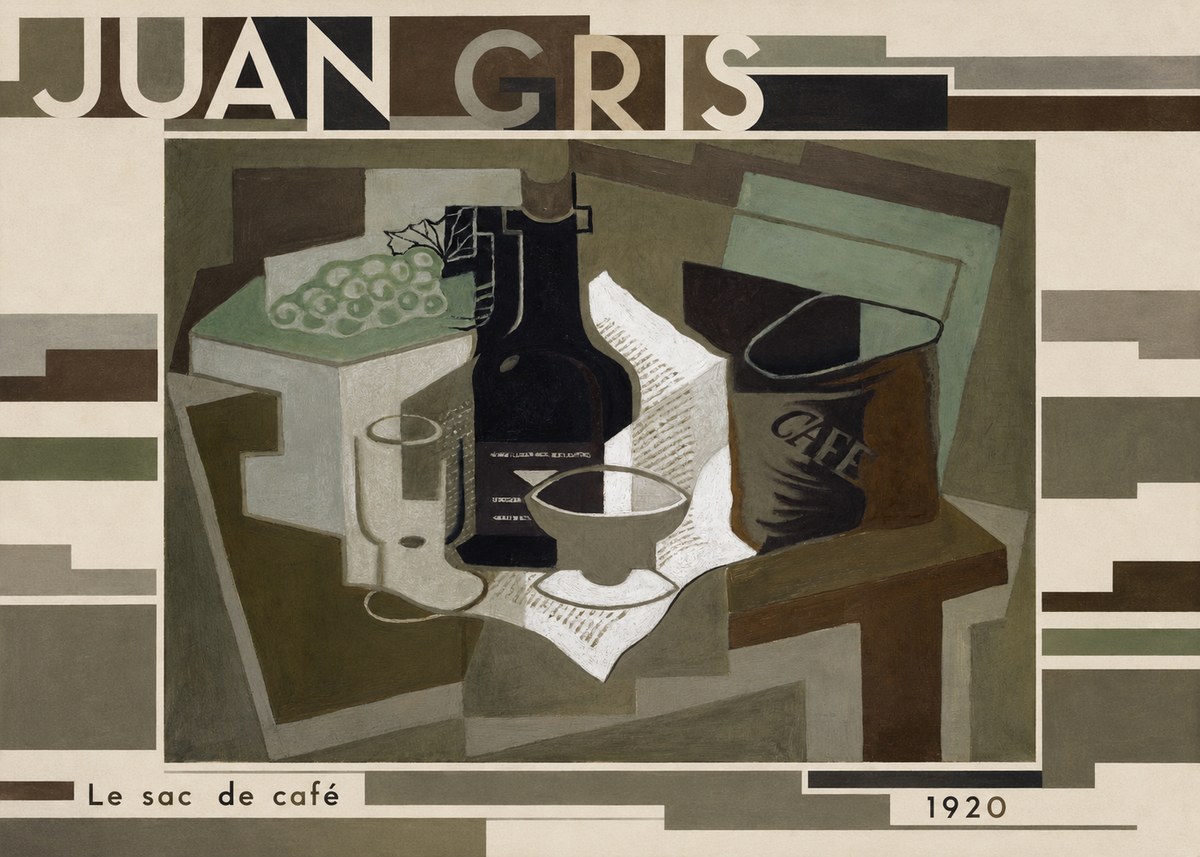 Juan Gris Le Sac De Café No4 - Affiche