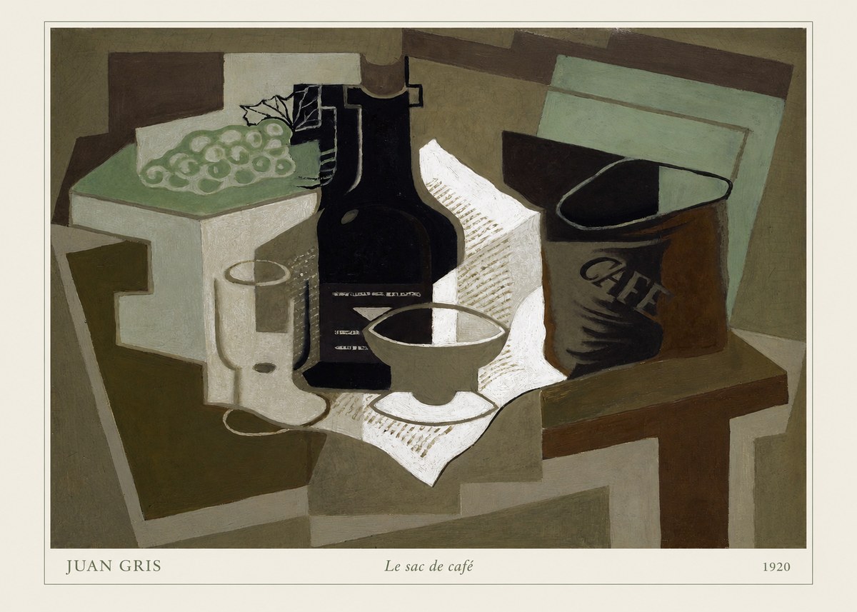 Juan Gris Le Sac De Café No6 - Affiche