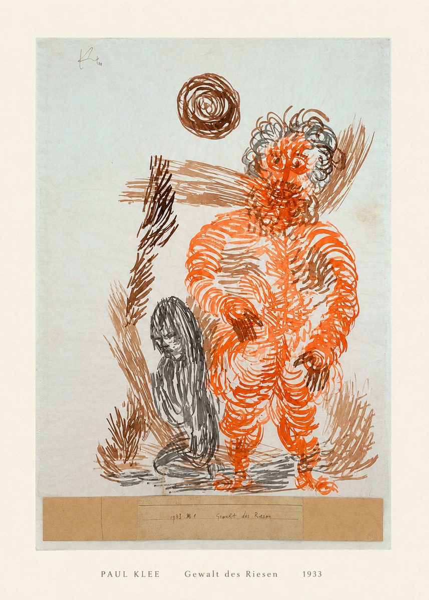 Paul Klee Gewalt Des Riesen II No5 - Affiche