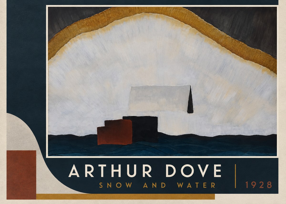 Arthur Dove Snow and Water No2 - Affiche