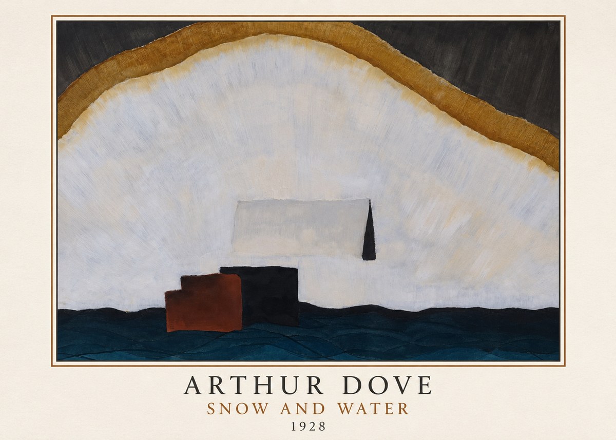 Arthur Dove Snow and Water No3 - Affiche