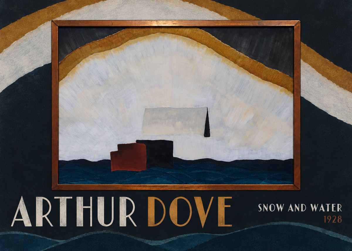 Arthur Dove Snow and Water No6 - Affiche