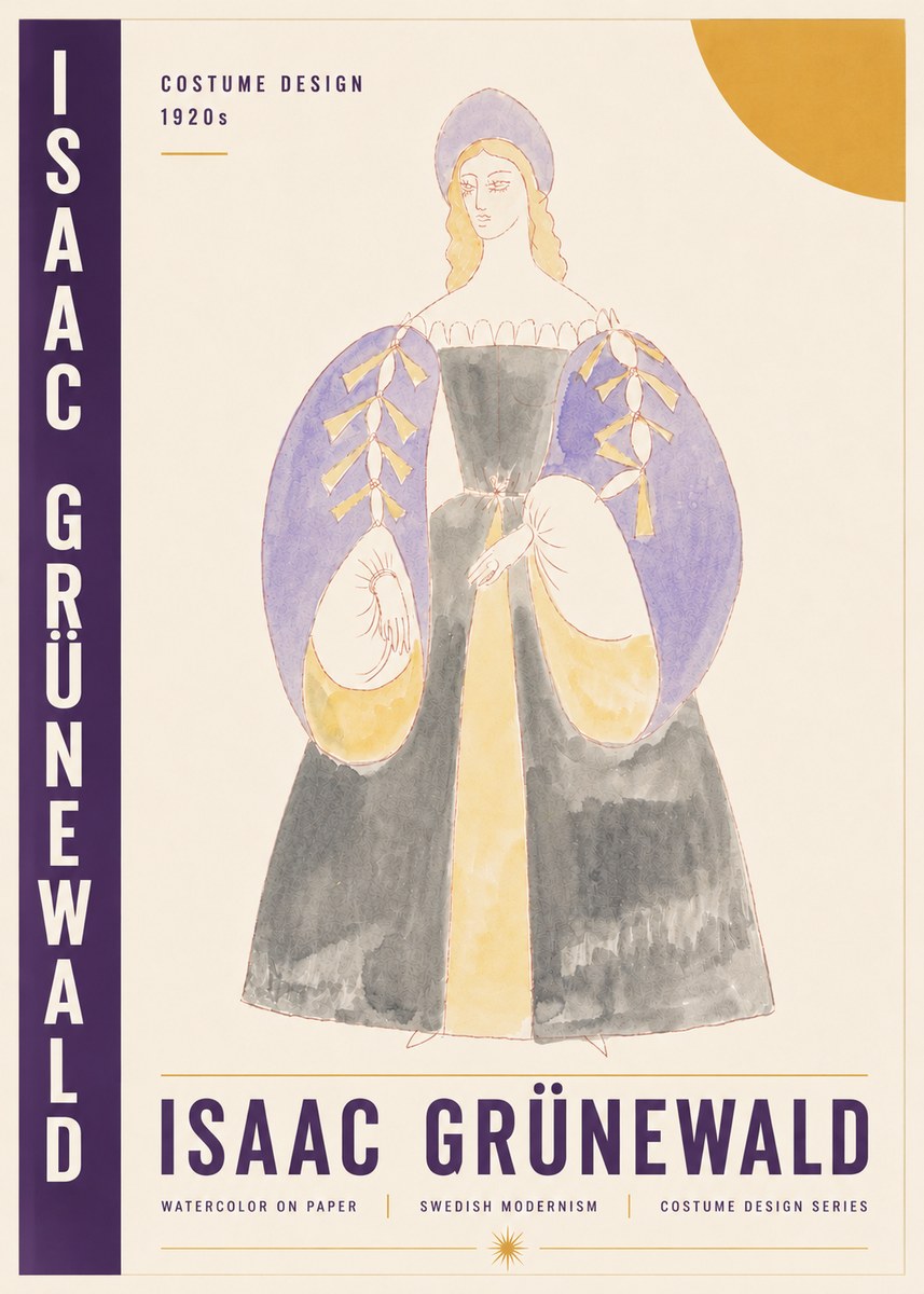 Isaac Grünewald Costume Design XIV No4 - Affiche