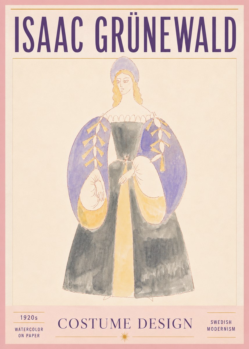 Isaac Grünewald Costume Design XIV No5 - Affiche
