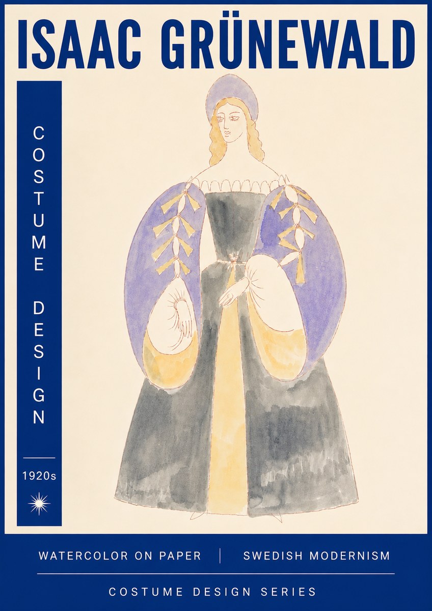 Isaac Grünewald Costume Design XIV No6 - Affiche