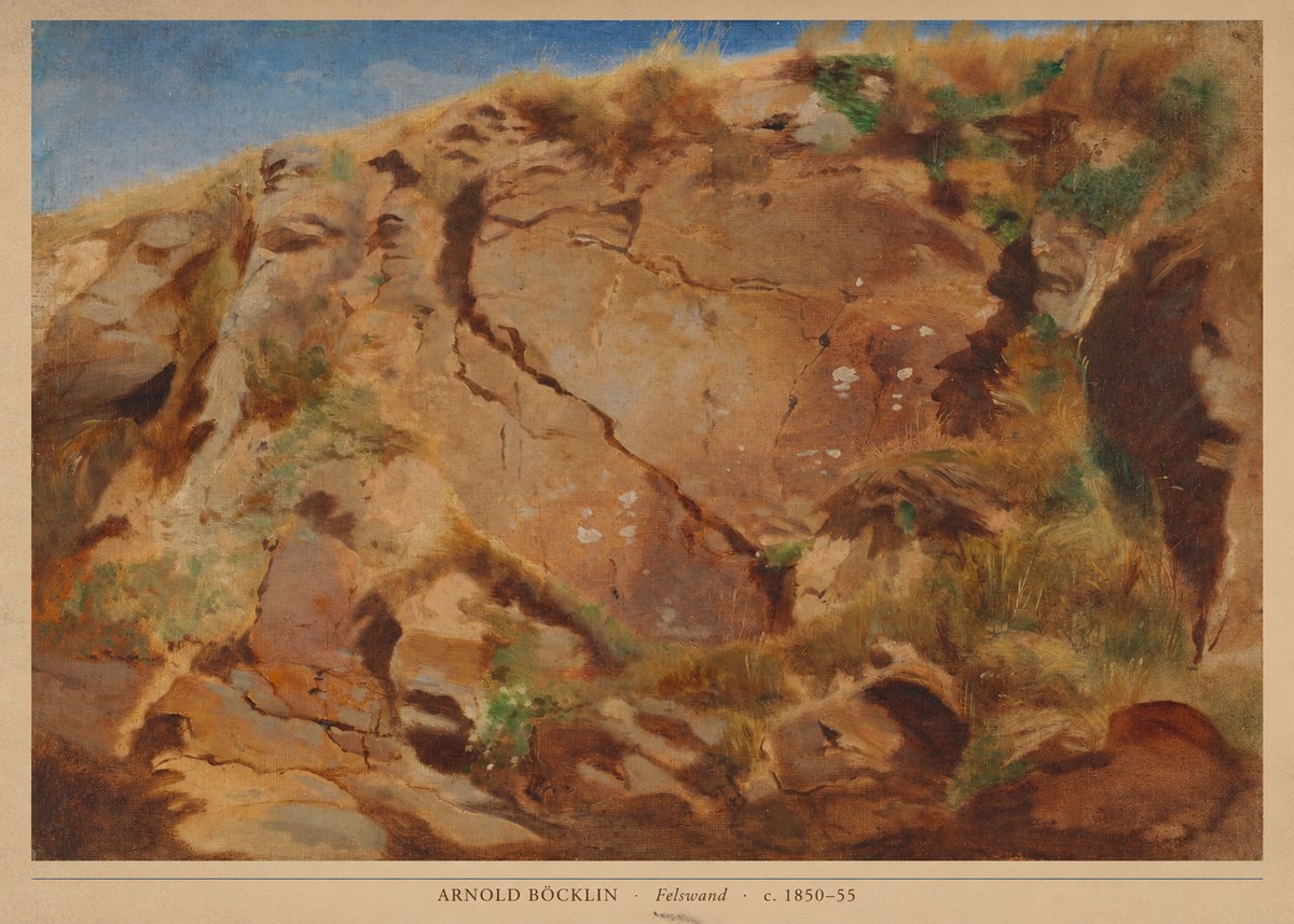 Arnold Böcklin Felswand No2 - Affiche