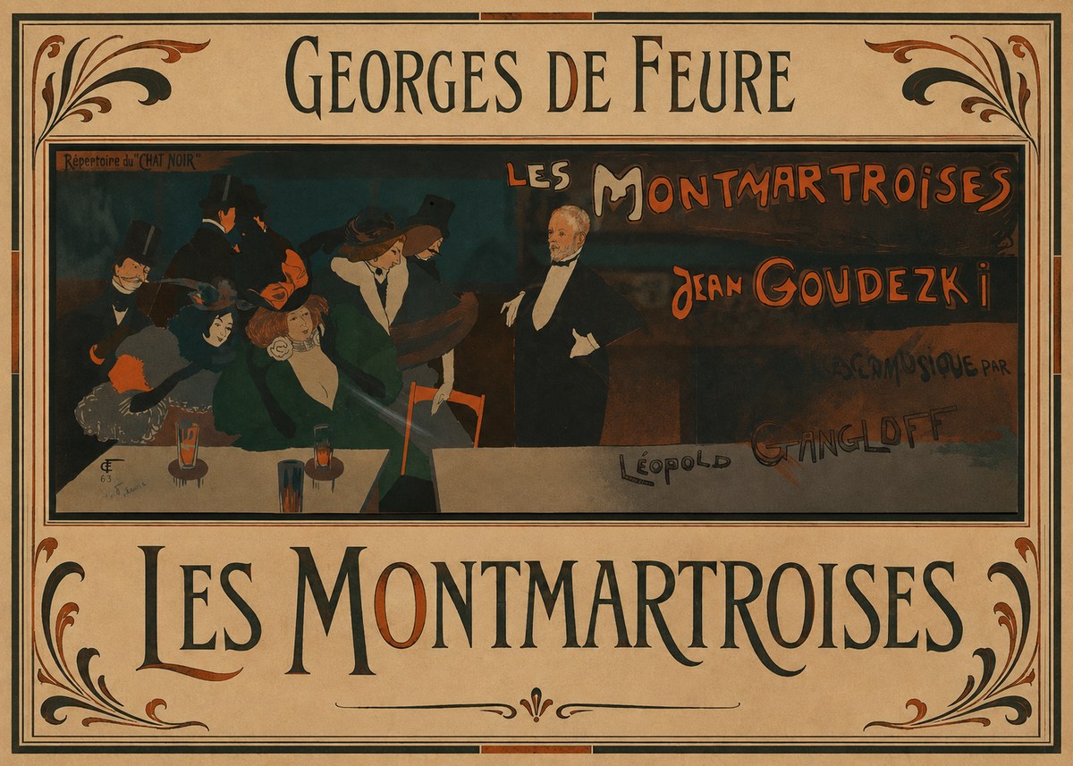 Georges de Feure Les Montmartroises No1 - Affiche