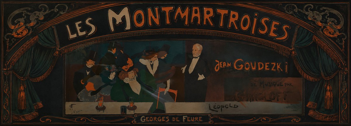 Georges de Feure Les Montmartroises No3 - Affiche