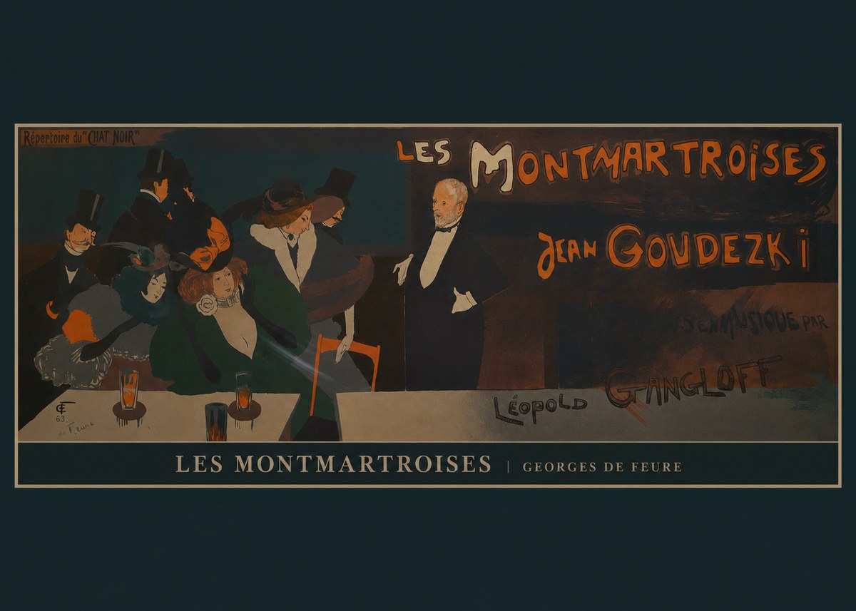Georges de Feure Les Montmartroises No6 - Affiche