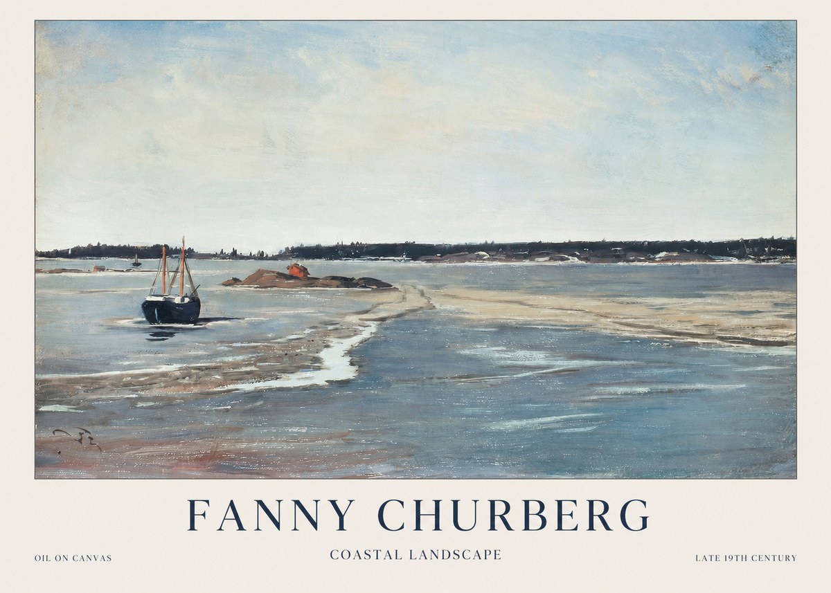 Fanny Churberg Coastal Landscape No1 - Affiche