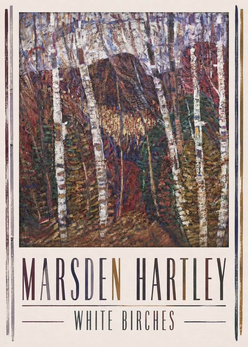 Marsden Hartley White Birches No1 - Affiche