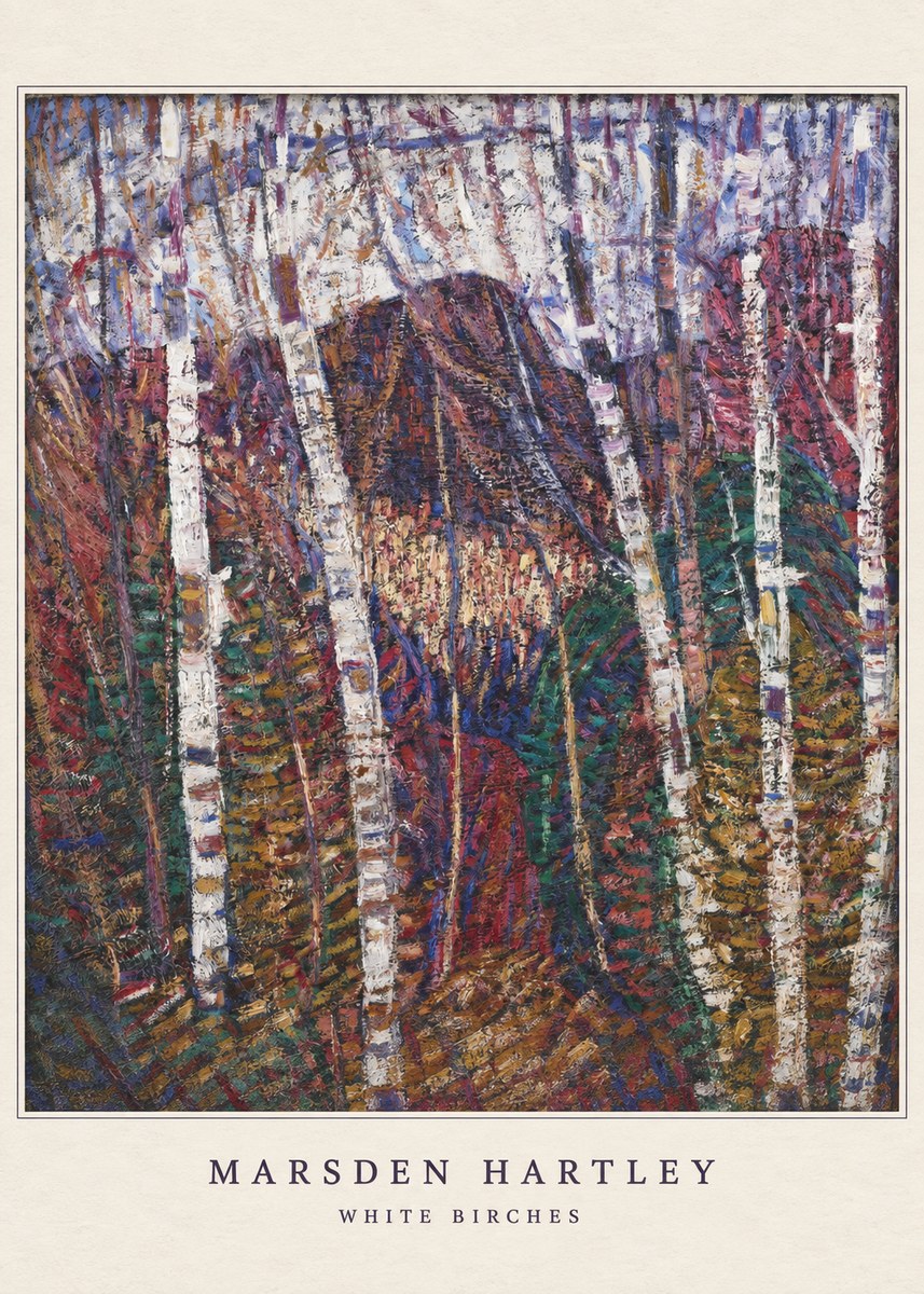 Marsden Hartley White Birches No6 - Affiche