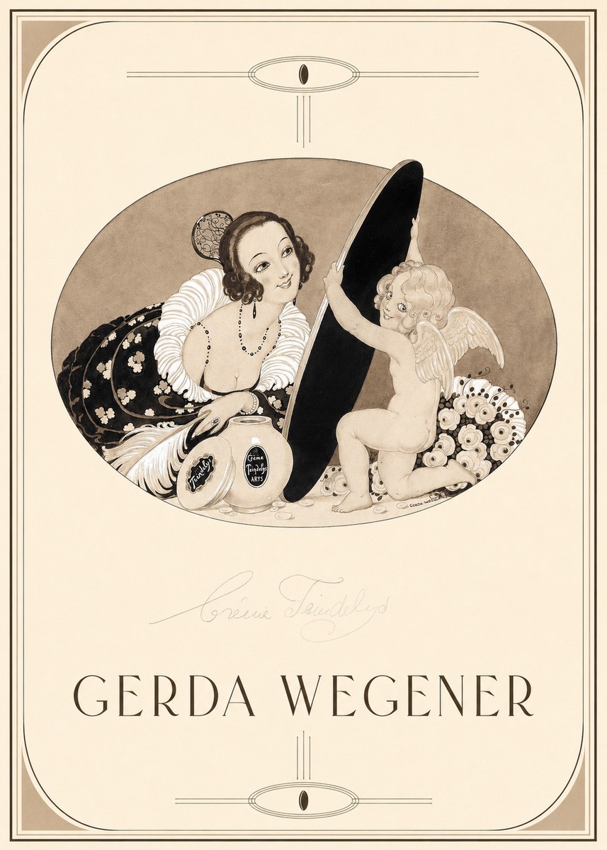 Gerda Wegener Crème Teindelys II No1 - Affiche