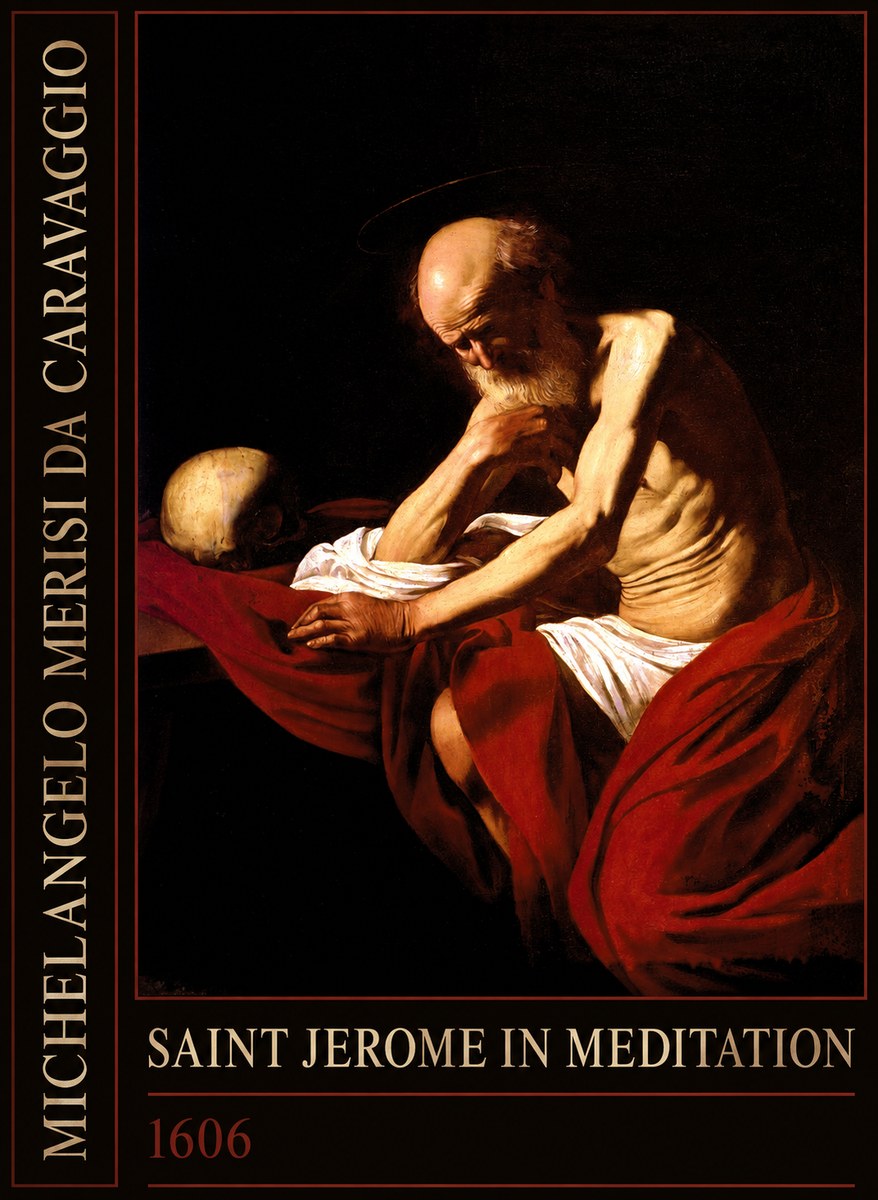 Michelangelo Merisi da Caravaggio Saint Jerome in Meditation I No2 - Affiche