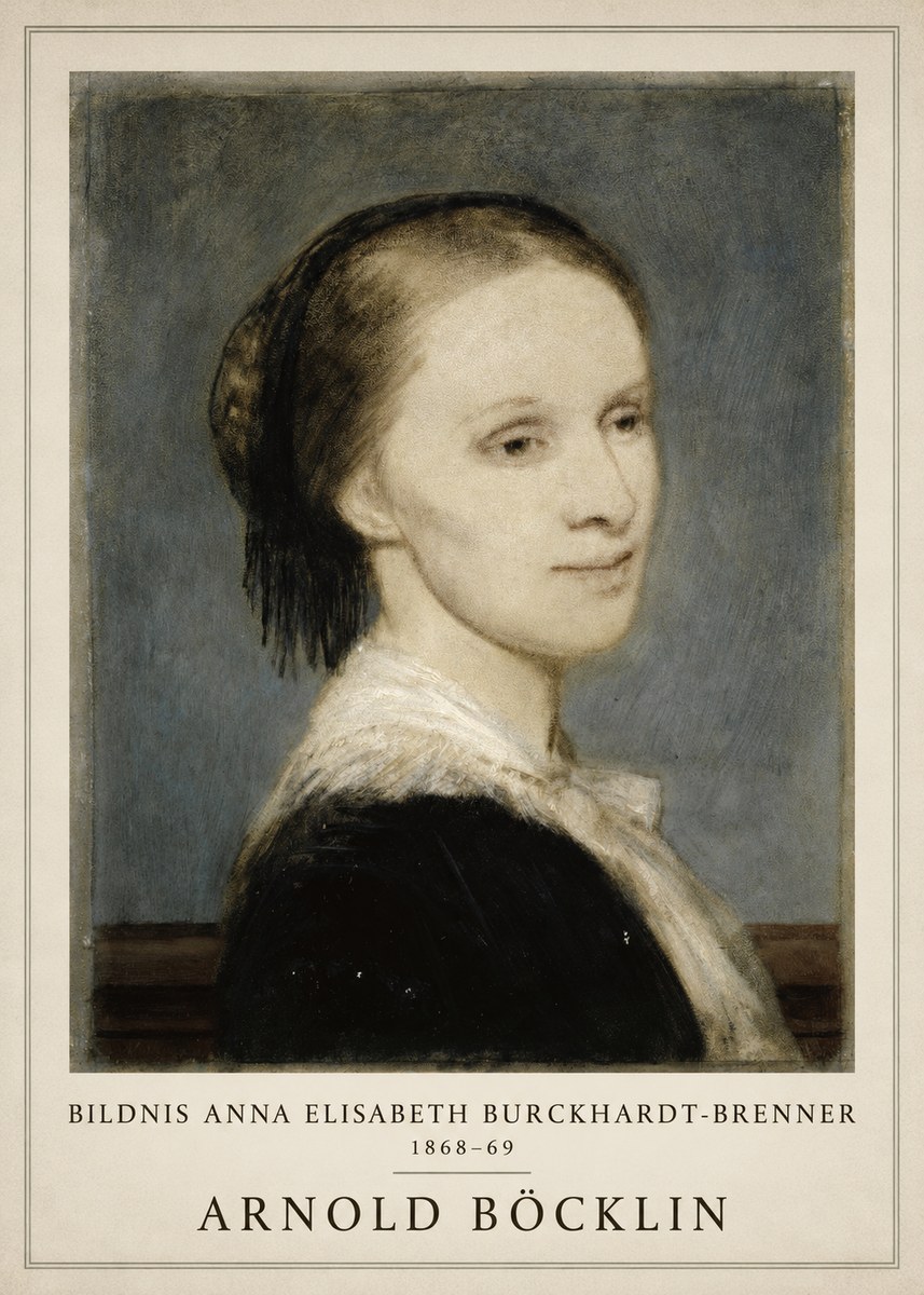 Arnold Böcklin Bildnis Anna Elisabeth Burckhardt-brenner No1 - Affiche