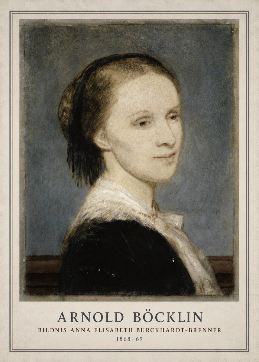 Arnold Böcklin Bildnis Anna Elisabeth Burckhardt-brenner No3 - Affiche