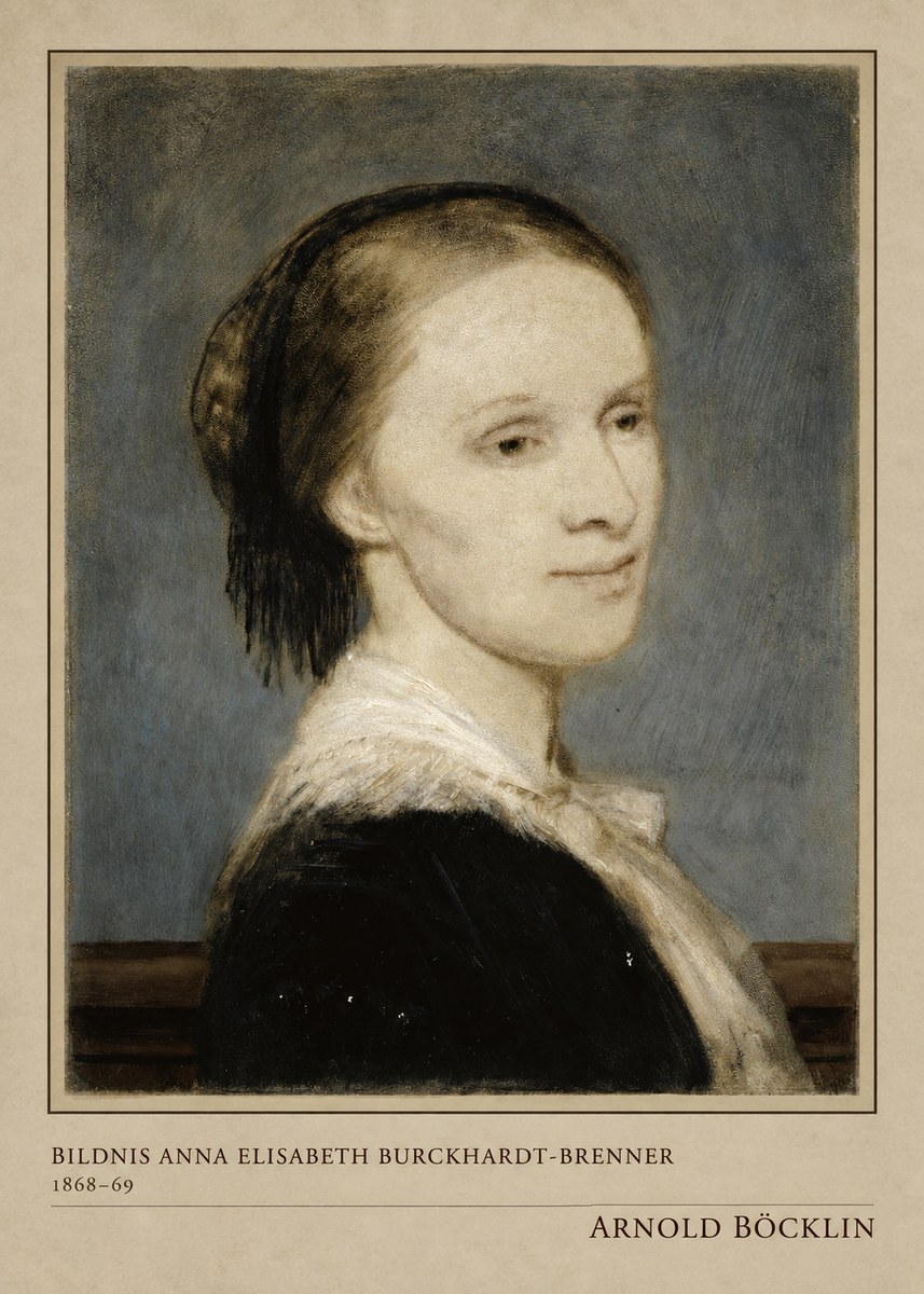 Arnold Böcklin Bildnis Anna Elisabeth Burckhardt-brenner No4 - Affiche