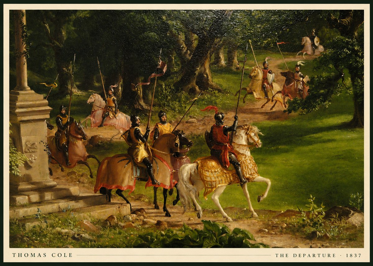 Thomas Cole The Departure III No5 - Affiche
