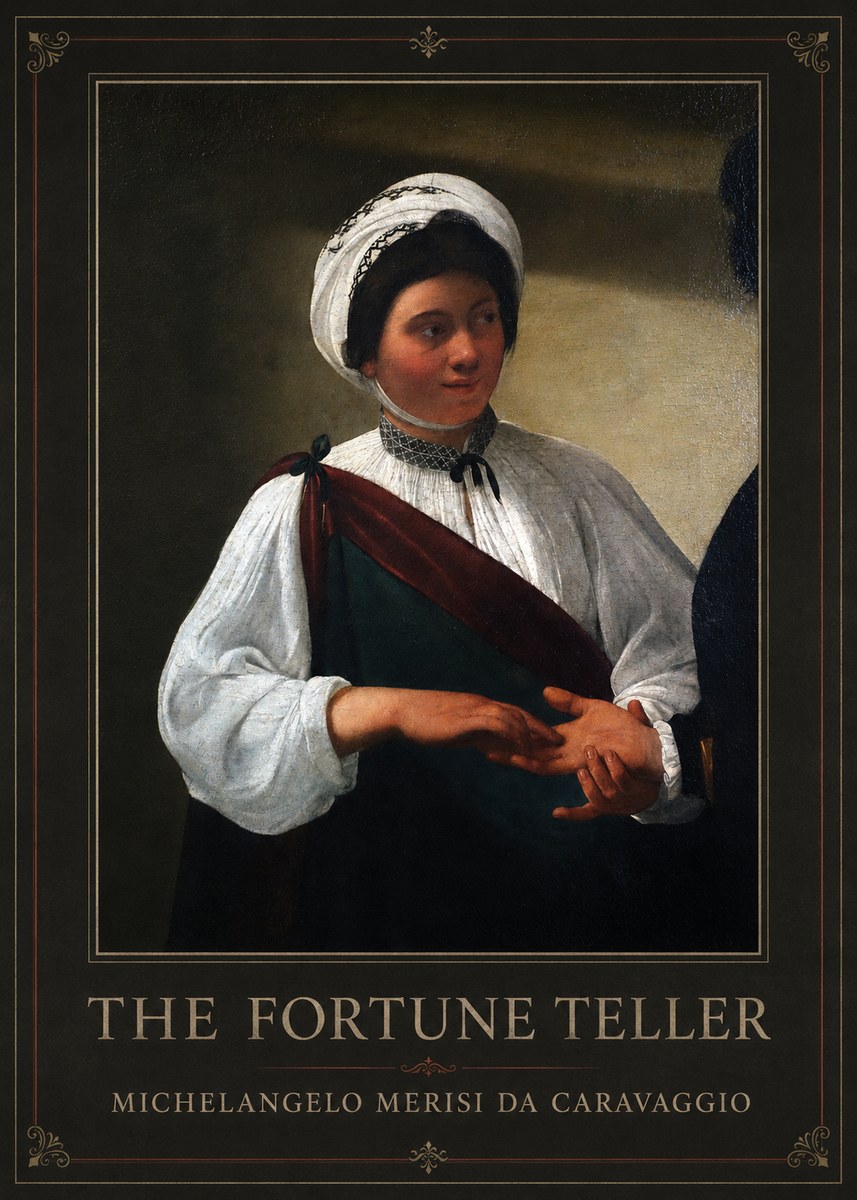 Michelangelo Merisi da Caravaggio The Fortune Teller IV No1 - Affiche