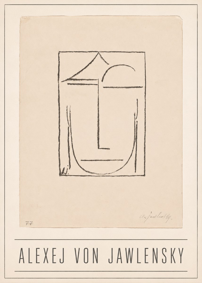 Alexej von Jawlensky Abstract Head No1 - Affiche