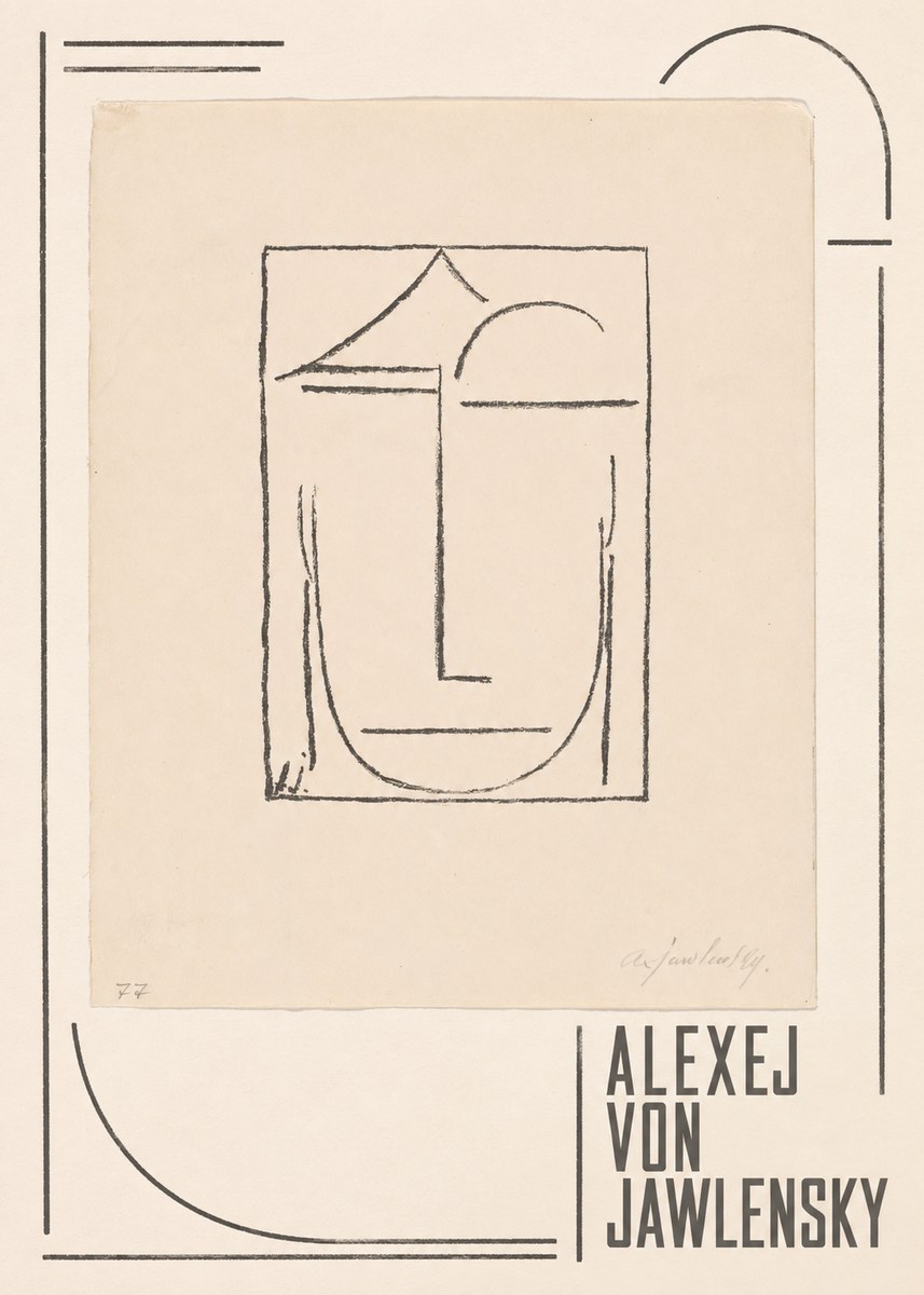 Alexej von Jawlensky Abstract Head No3 - Affiche