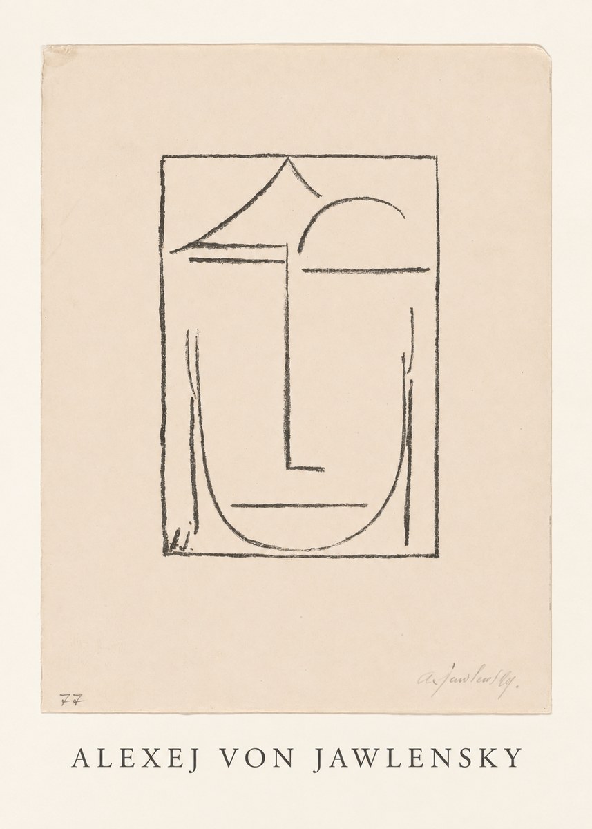 Alexej von Jawlensky Abstract Head No4 - Affiche