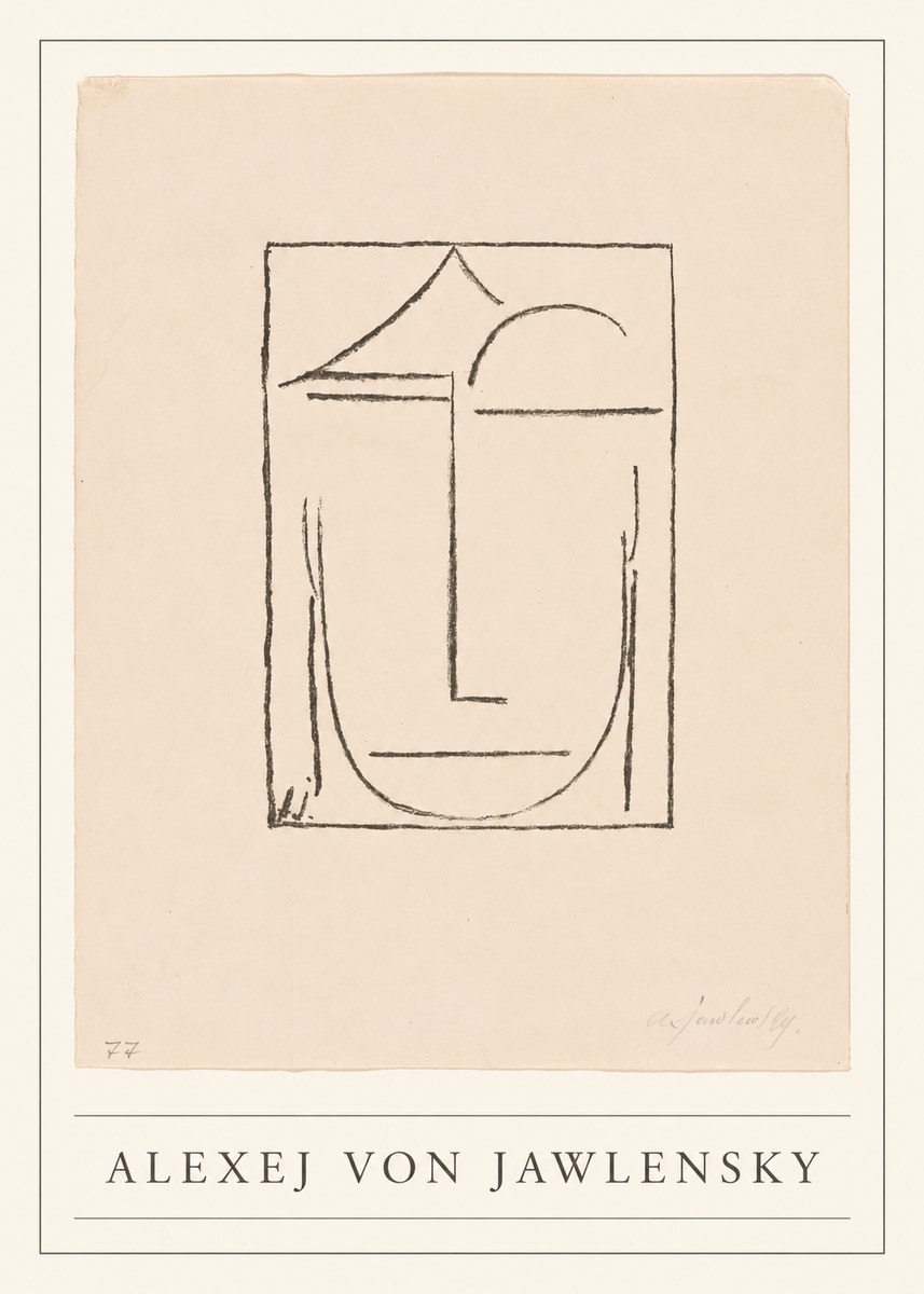 Alexej von Jawlensky Abstract Head No5 - Affiche