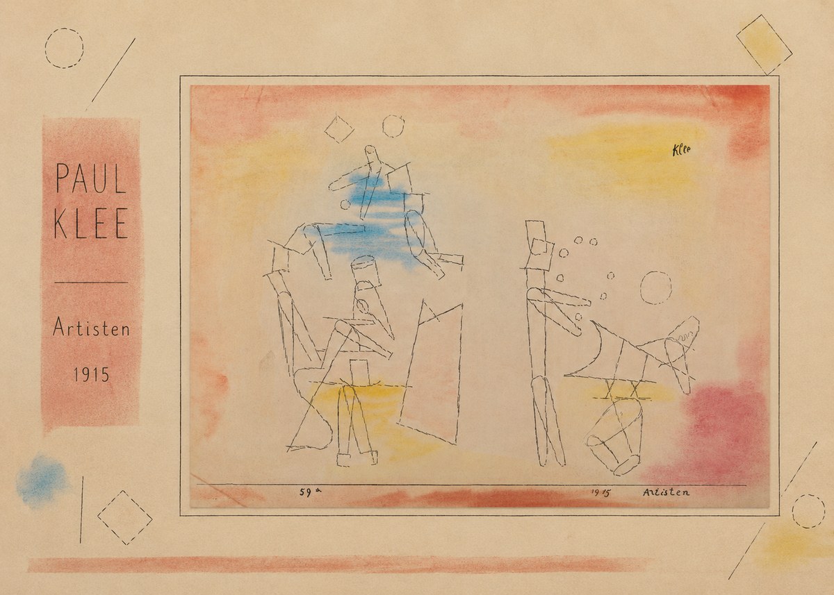 Paul Klee Artisten No2 - Affiche