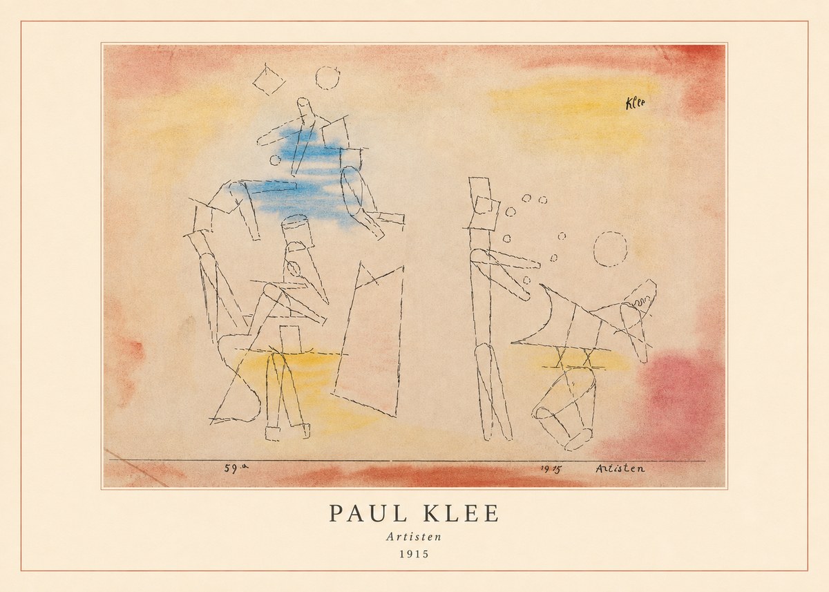 Paul Klee Artisten No4 - Affiche