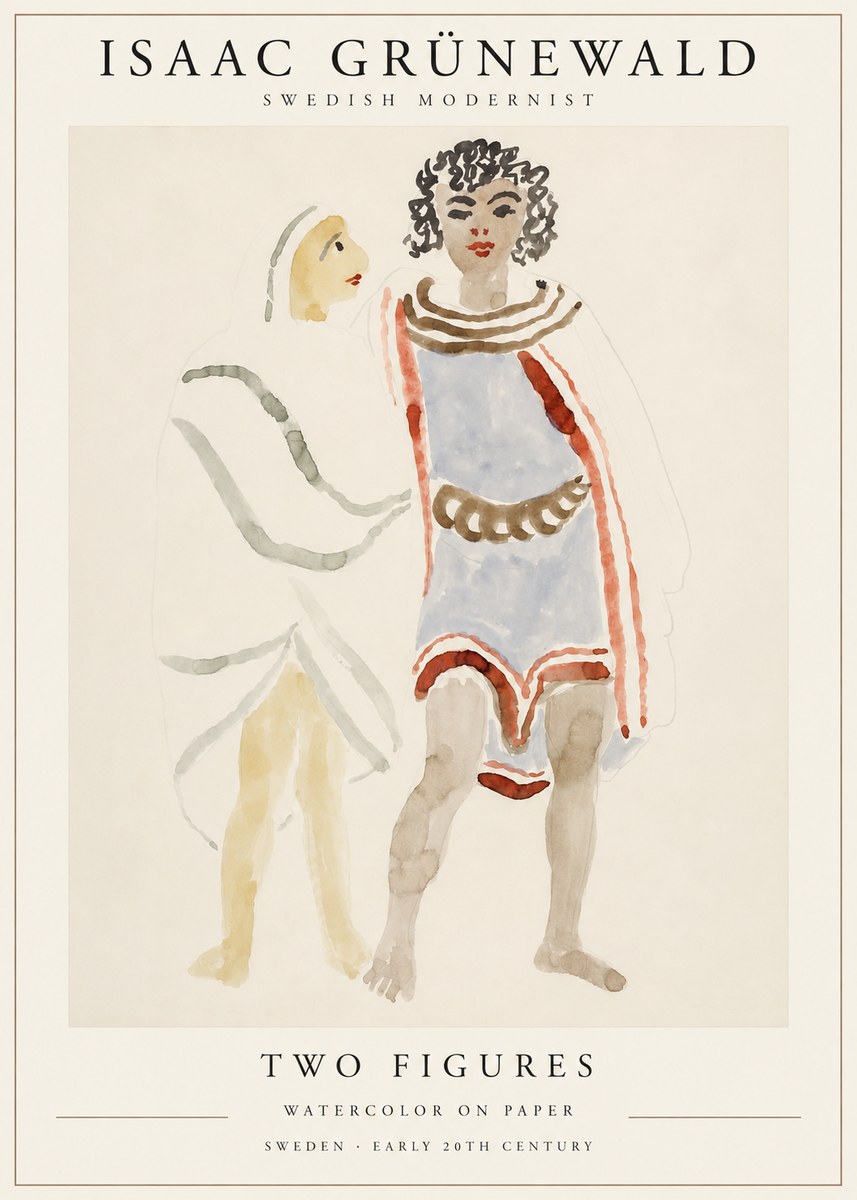 Isaac Grünewald Figures No2 - Affiche