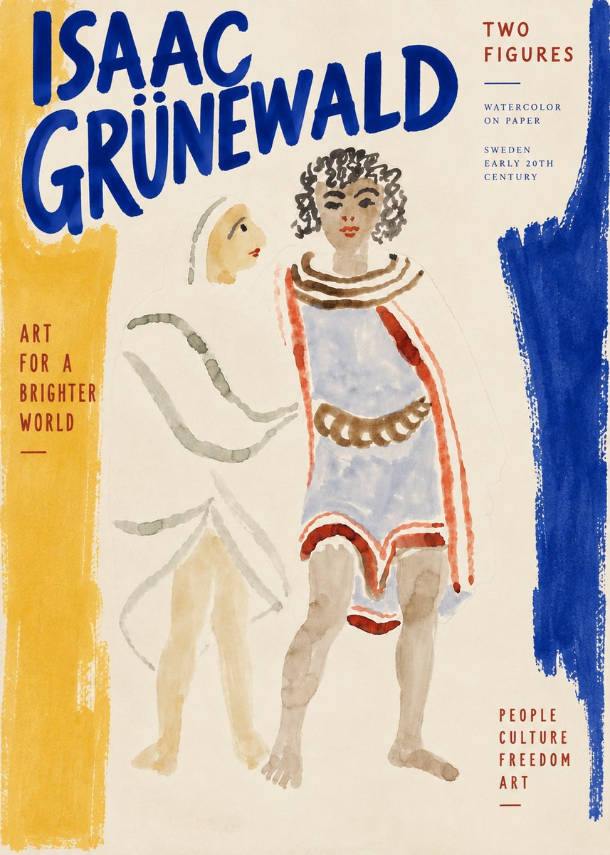 Isaac Grünewald Figures No5 - Affiche