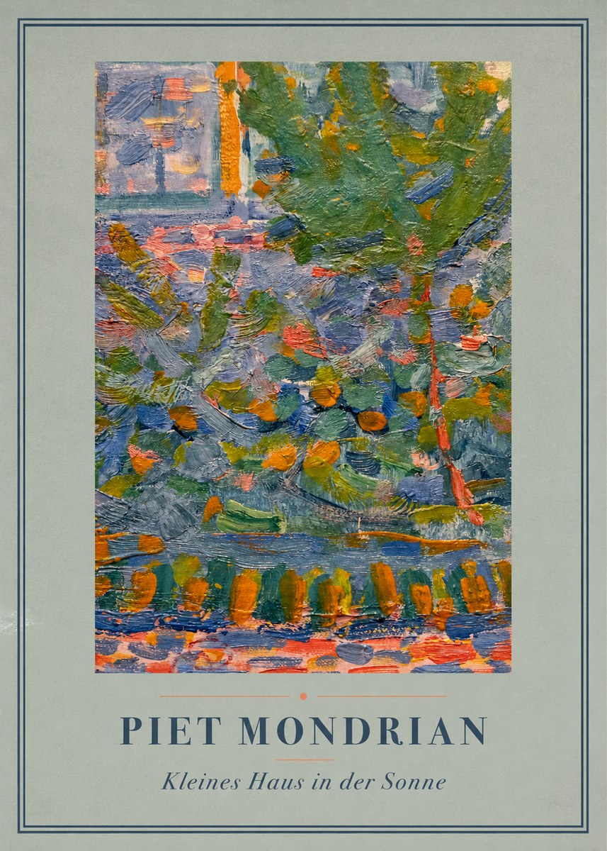 Piet Mondrian Kleines Haus in Der Sonne III No4 - Affiche