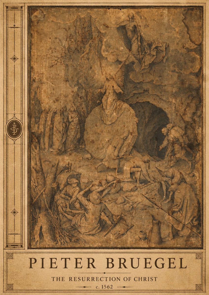 Pieter Bruegel The Resurrection of Christ No2 - Affiche