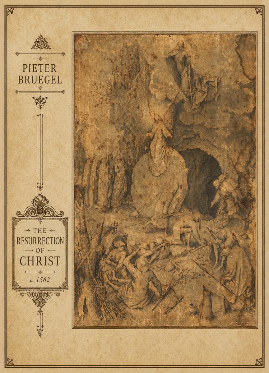 Pieter Bruegel The Resurrection of Christ No3 - Affiche