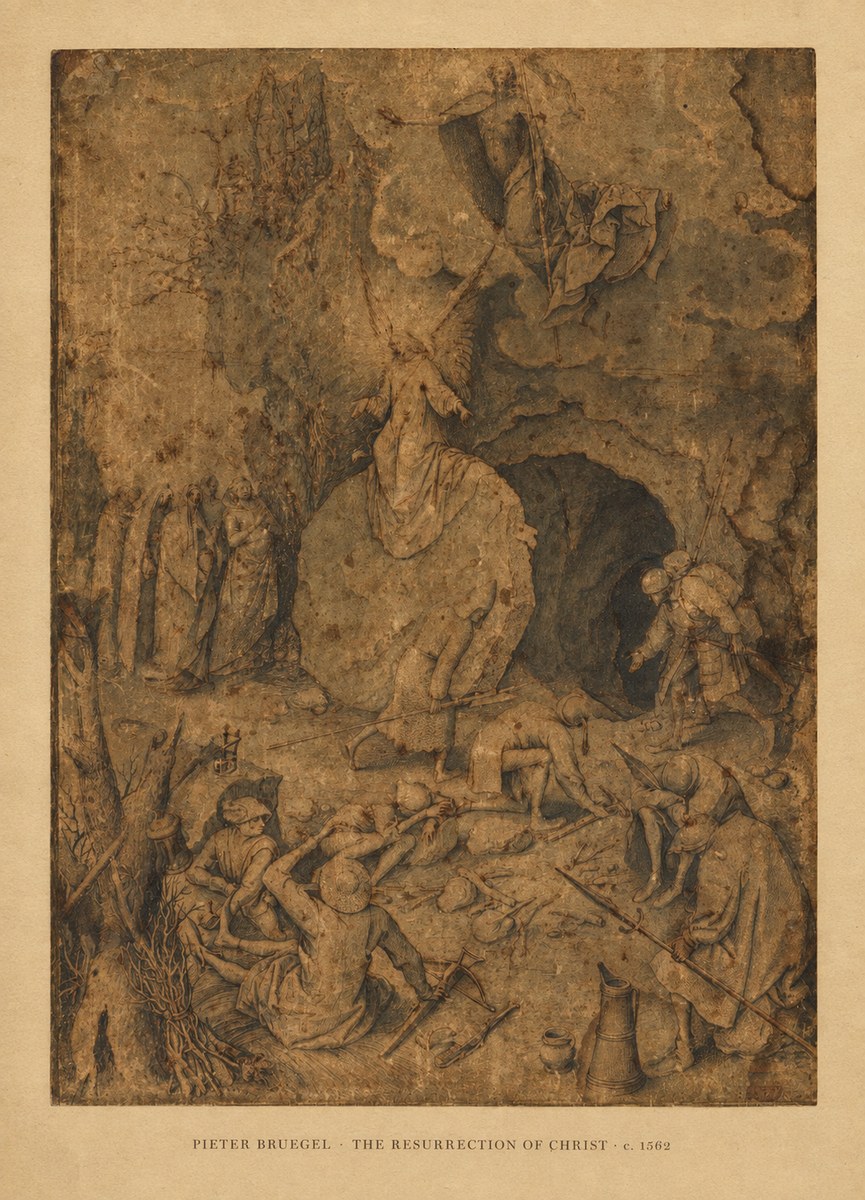 Pieter Bruegel The Resurrection of Christ No5 - Affiche