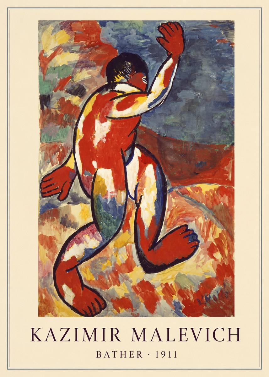 Kazimir Malevich Bather - 1911 No4 - Affiche
