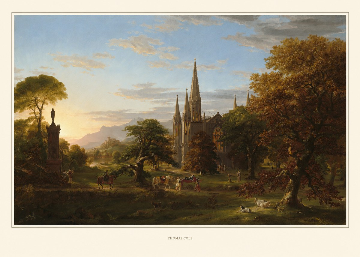 Thomas Cole The Architect's Dream No5 - Affiche