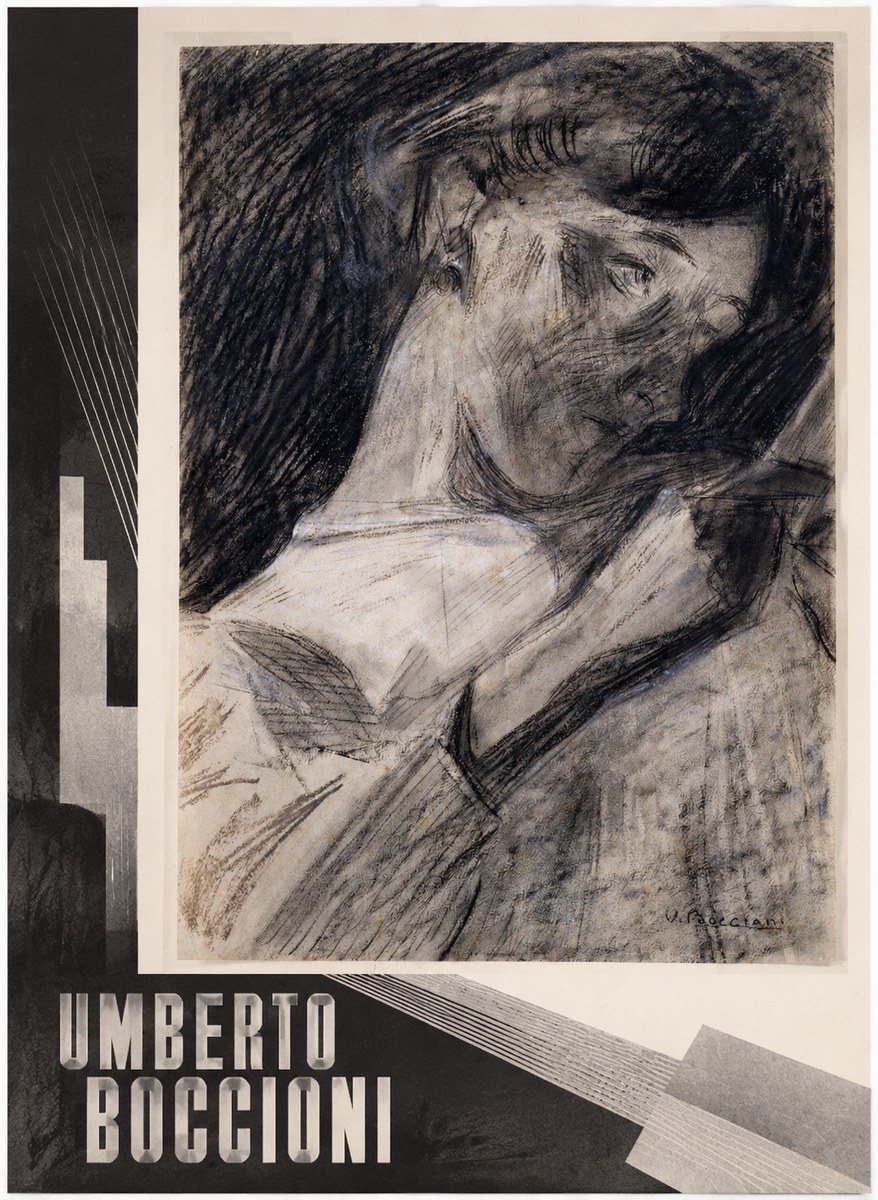 Umberto Boccioni Figure Study II No4 - Affiche