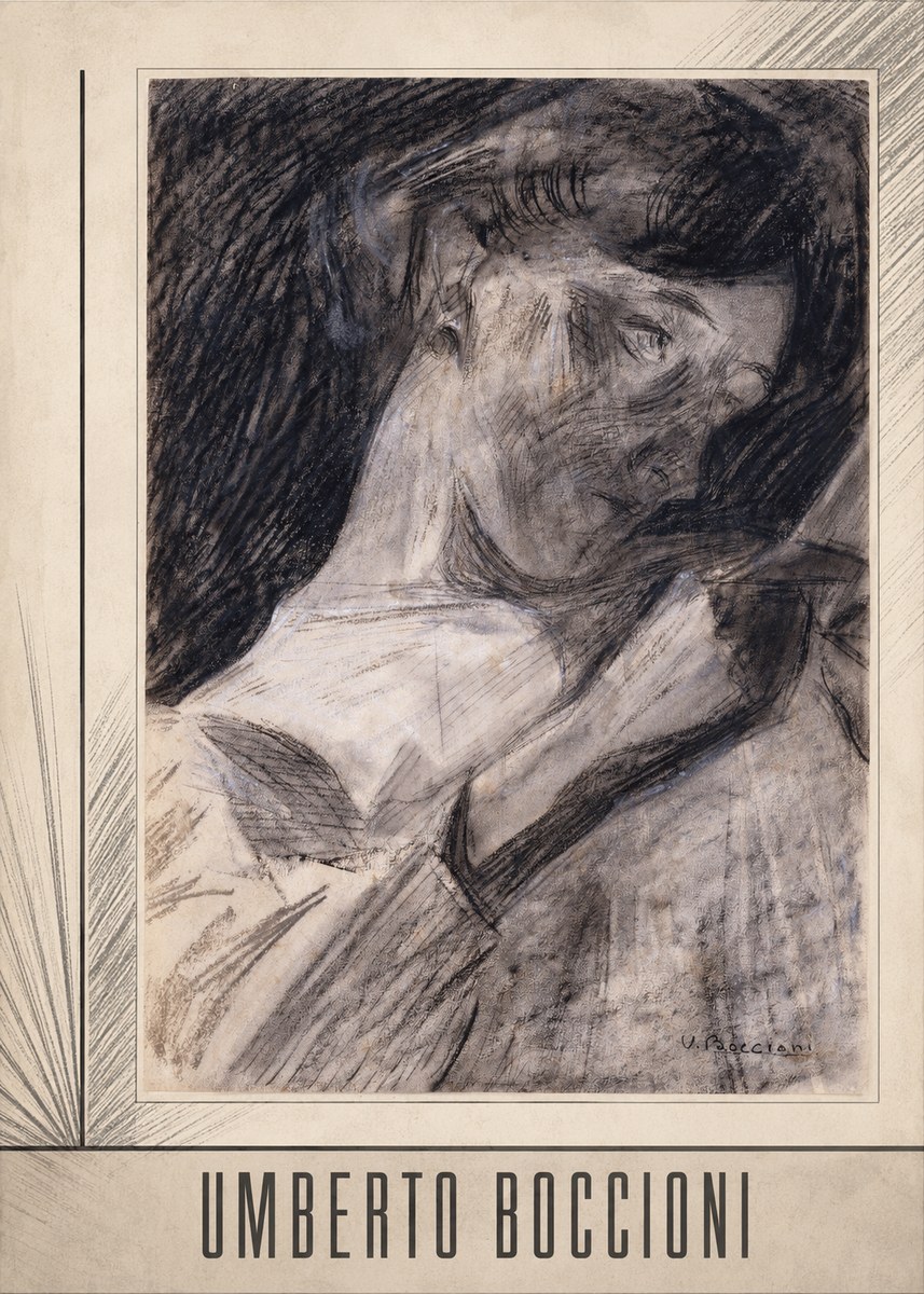 Umberto Boccioni Figure Study II No6 - Affiche