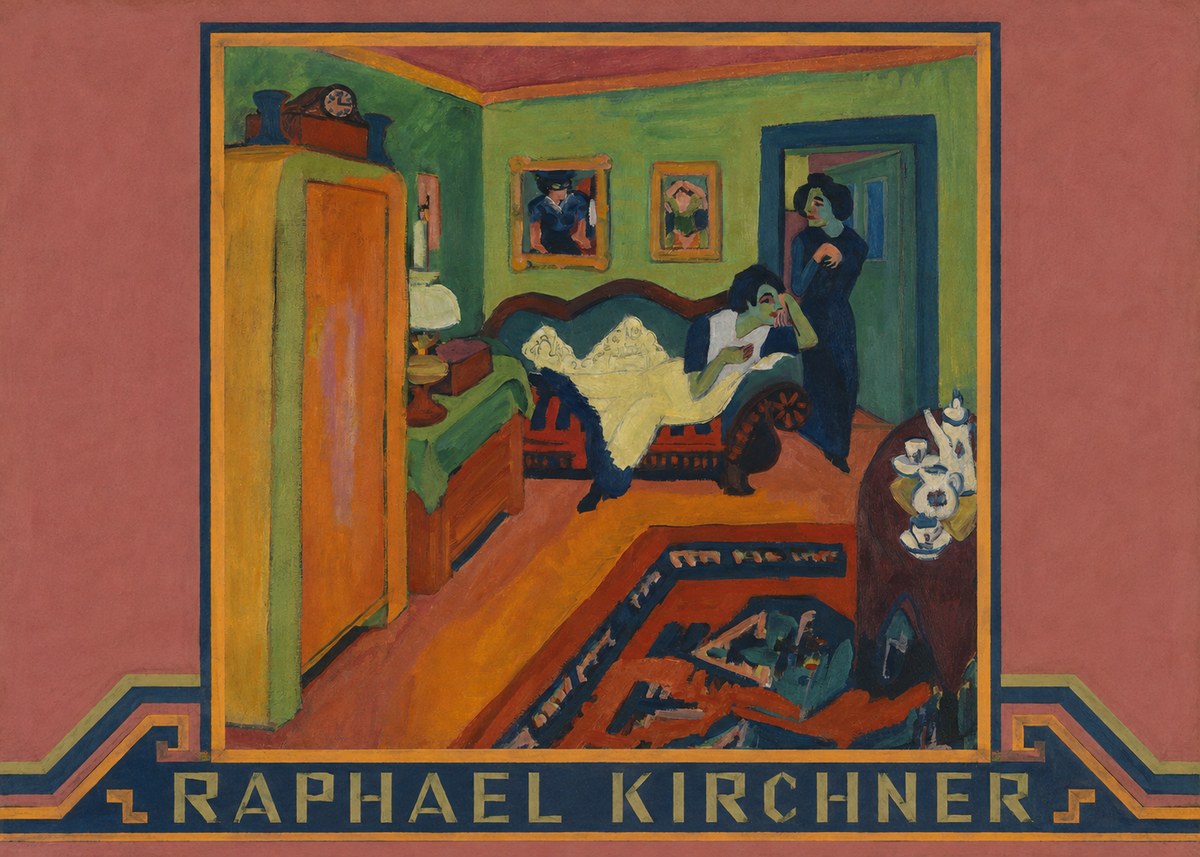 Raphael Kirchner Interior with Two Women No4 - Affiche