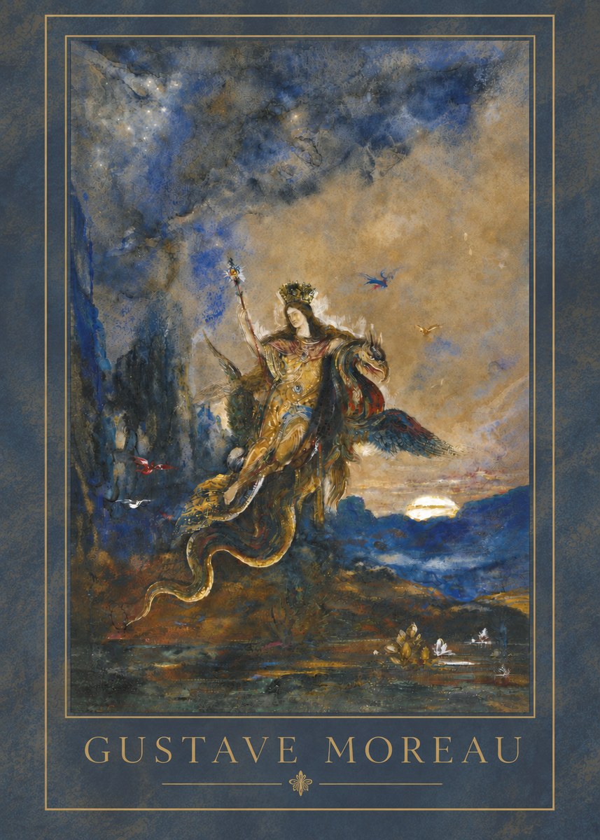 Gustave Moreau Les Fées No3 - Affiche