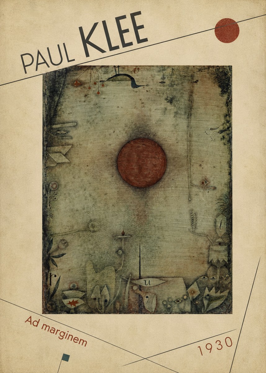 Paul Klee Ad Marginem No3 - Affiche