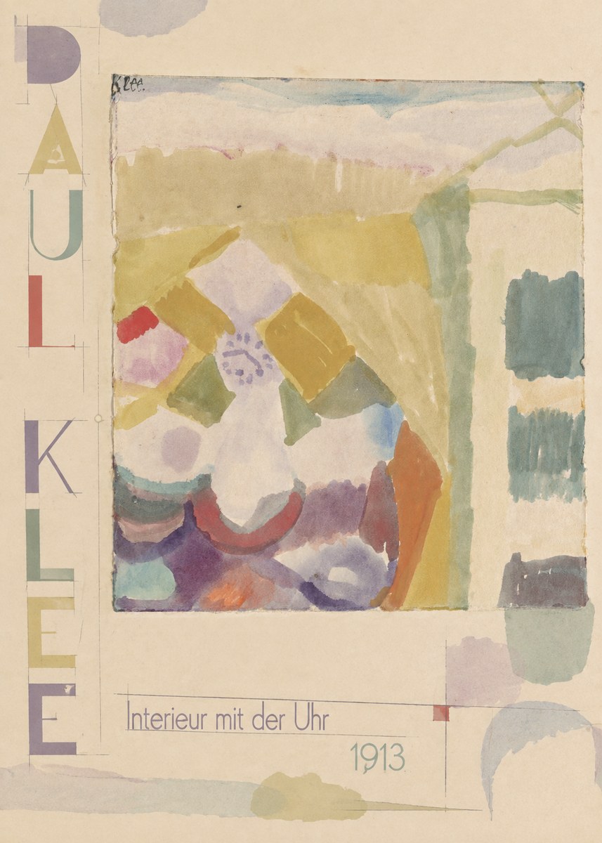Paul Klee Interieur Mit Der Uhr II No5 - Affiche