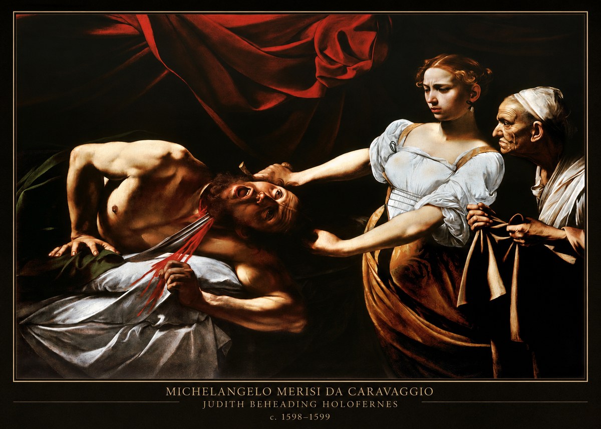 Michelangelo Merisi da Caravaggio Judith Beheading Holofernes IV No4 - Affiche
